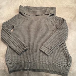 Grey large cowl Fashionova sweater
